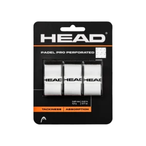 Pack 3 Overgrips Head Padel Pro Perforated Blanco